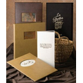 Oyster Bay Triple Panel Booklet Style 4 View Ostrich Menu Cover (5 1/2"x11 Inserts")